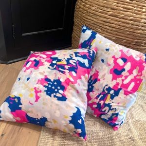 colorful dorm throw pillows set of 2